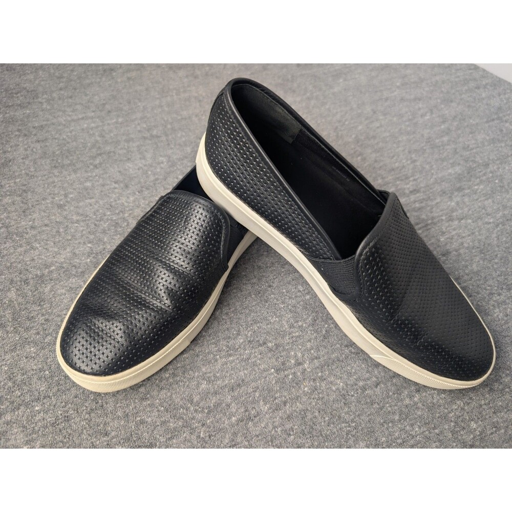 Vince Blair Loafers Sneakers Shoes Womens Size 6 Black Leather Casual Slip On